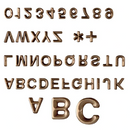 Lettres de pierre tombale en bronze - Style Avant - Un seul caractère