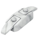 Chiavarda ancorante di fissaggio per nicchie e lapidi – In bronzo Marmorizzata Weiß da 16,4x4,7cm - Modello 1704/MW