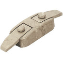 Chiavarda ancorante di fissaggio per nicchie e lapidi – In bronzo Marmorizzata Botticino da 16,4x4,7cm - Modello 1704/MB