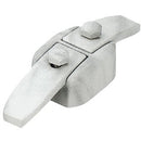 Chiavarda ancorante di fissaggio per nicchie e lapidi – In bronzo Marmorizzata Weiß da 14,5x4,7cm - Modello 1706/MW