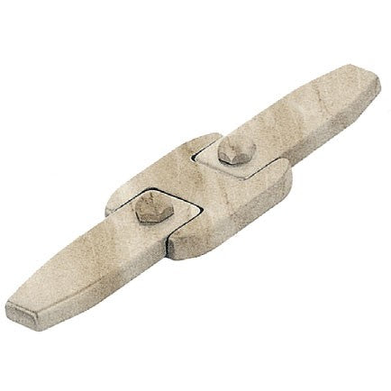 Llave de anclaje para nichos y lápidas - Bronce Botticino jaspeado 17,5x2,6cm - Modelo 1712/MB