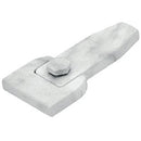 Chiavarda ancorante di fissaggio per nicchie e lapidi – In bronzo Marmorizzata Weiß da 9,5x2,6cm - Modello 1713/MW