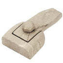 Llave de anclaje para nichos y lápidas - Bronce Botticino jaspeado 8,4x4,5cm - Modelo 1715/MB