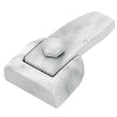 Chiavarda ancorante di fissaggio per nicchie e lapidi – In bronzo Marmorizzata Weiß da 8,4x4,5cm - Modello 1715/MW