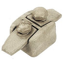 Ankerschlüssel für Nischen und Grabsteine - Marmorierte Botticino Bronze 7.3x3.4cm - Modell 1721/MB