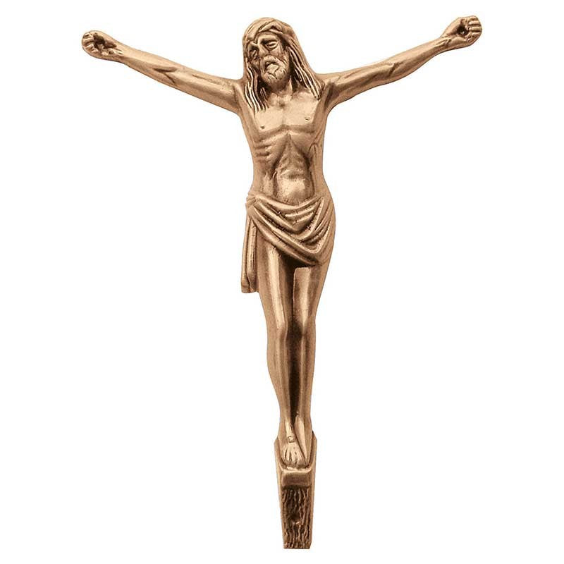 Décorations de pierres tombales - Christ crucifié 25x19cm - Bronze, applique murale 2019