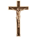 Decorazioni per lapidi - Crocifisso con Cristo 24x13,5cm - In bronzo, a parete 2034-24