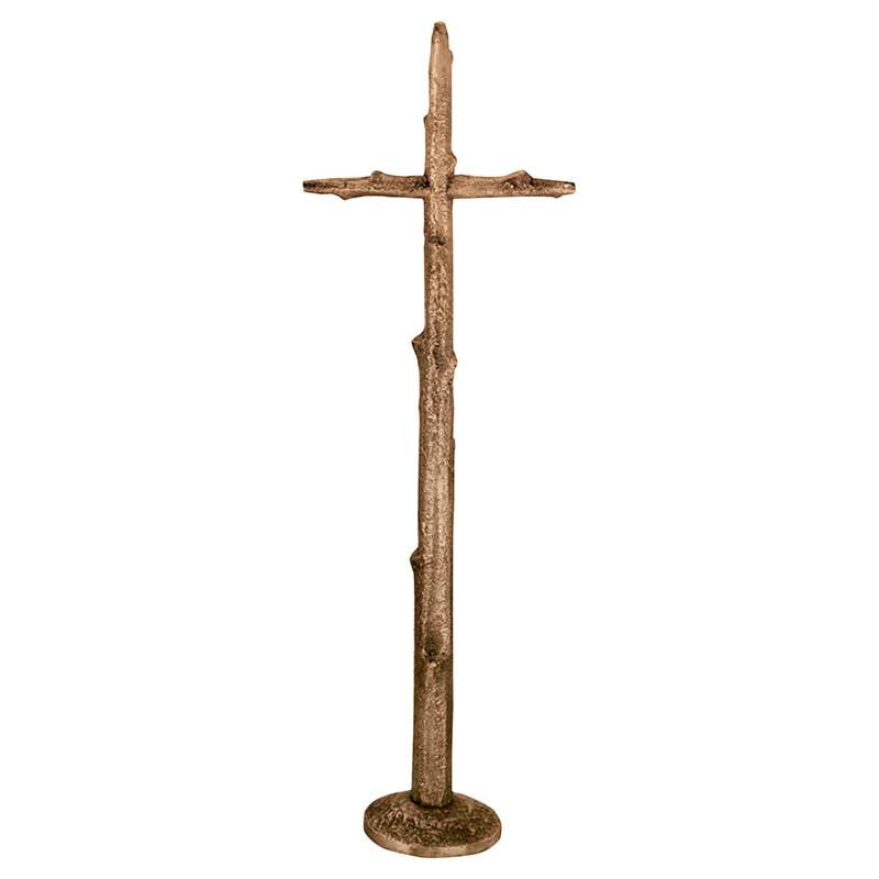 Grabsteinschmuck - Kruzifix 86x29cm - Bronze, geschliffen 2058