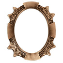 Marco de bronce para fotocerámica oval - diferentes medidas - Para pared - 205