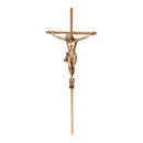 Figuras para nichos - Cruz de Bronce con Cristo - Fijación a pared 2081