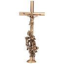 Figuras para nichos - Cruz de Bronce con Cristo - De pie 2085
