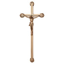 Figuras para nichos - Cruz de Bronce con Cristo - Fijación a pared 2174