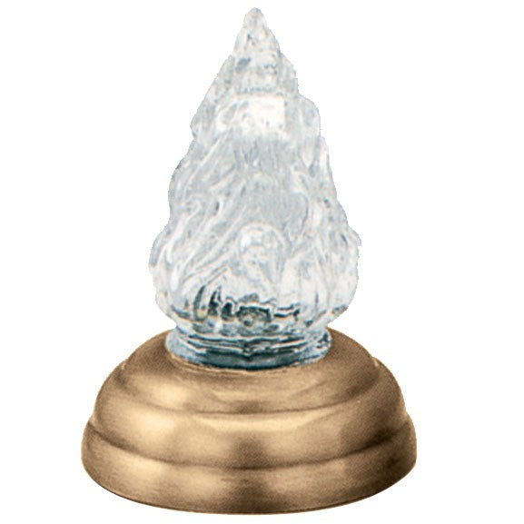 Lampada votiva ad incasso, varie misure - Lampada votiva ad incasso, 14cm - in bronzo, a terra - 10,5cm di diametro