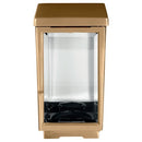 Farol portavelas para cementerio 26cm - De bronce, fijación a suelo 2410