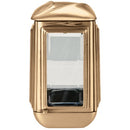 Farol portavelas para cementerio 23cm - De bronce, fijación a suelo 2413