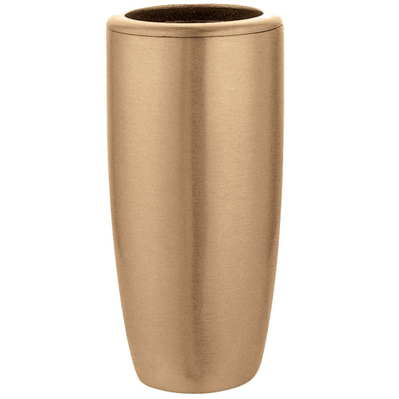 Vase à fleurs Cemetery 20cm - Bronze, avec intérieur amovible - Sur pied