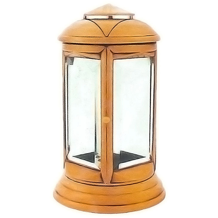 Lampe de cimetière pour bougies votives 26cm - Bronze, sur pied 2481