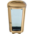 Farol portavelas para cementerio 26cm - De bronce, fijación a suelo 2484