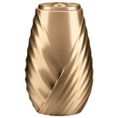 Vase pour fleurs de cimetière 20cm - Bronze, avec intérieur amovible - Sur pied 2537/P