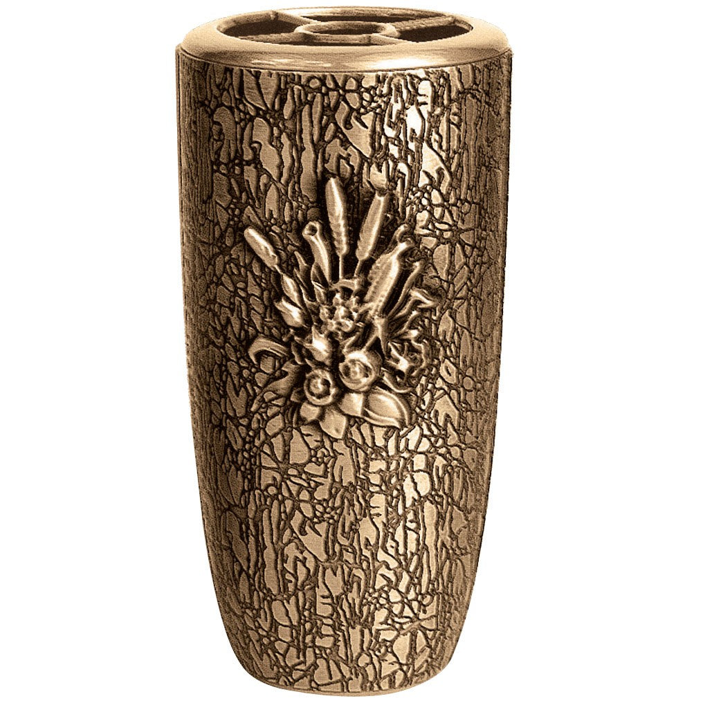 Vaso portafiori per cimitero Onda 21x13cm - In Porcellana Bianca, a te Vaso portafiori per cimitero Onda 21x13cm - In Porcellana Bianca, a te
