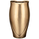 Jarrón para lapidas y nichos de cementerio 30cm - En bronce, con deposito interior - De suelo 2606/R