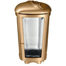 Farol portavelas para cementerio 26cm - De bronce, fijación a suelo 2654