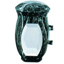 Farol portavelas para cementerio 19cm - De bronce, Schwarz fijación a suelo e parete 270229