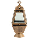 Farol portavelas para cementerio 26cm - De bronce, fijación a suelo 271943/ST