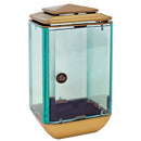 Farol portavelas para cementerio 26cm - De bronce, fijación a suelo 272643