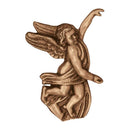 Décoration de pierre tombale en bronze - ange 20x11cm - Application murale 3003