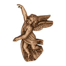 Décoration de pierre tombale en bronze - ange 20x11cm - Application murale 3004