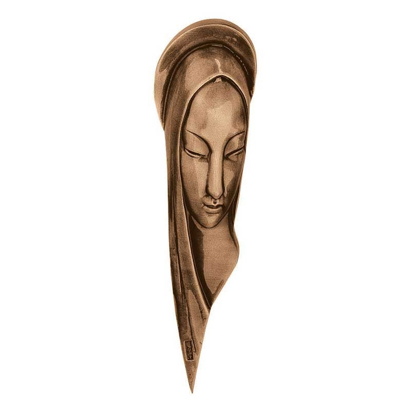 Bronzetafel Dekoration - Madonna 30cm - Wandapplikation 3005