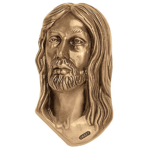 Plaque décorative en bronze - Christ 10x17cm - Application murale 3036