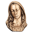 Plaque décorative en bronze - Madonna 17x12cm - Application murale 3048