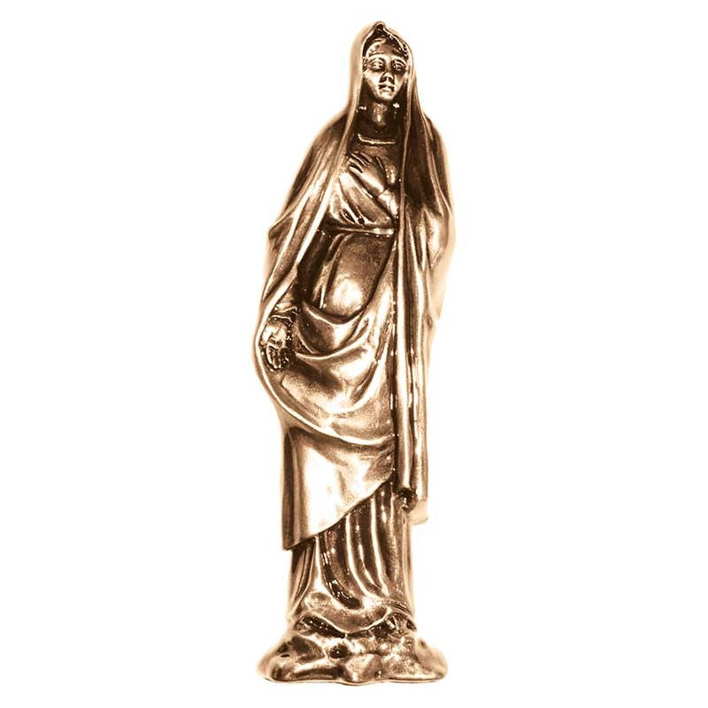 Bronzetafel Dekoration - Madonna 20x6cm - Wandapplikation 3051