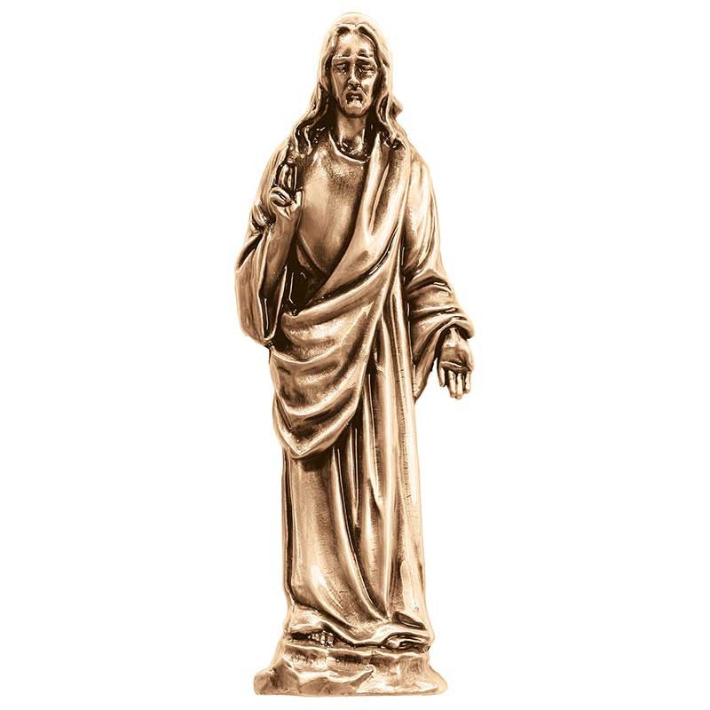 Bronzetafel Dekoration - Christus 20x7cm - Wandanwendung 3068