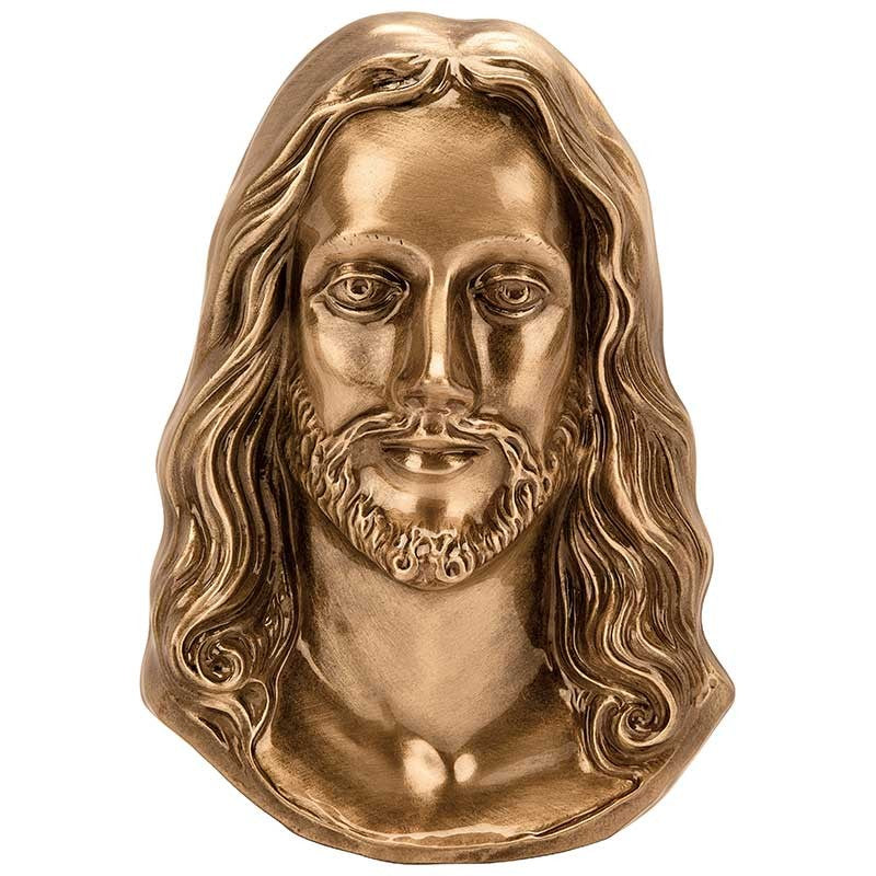 Bronzetafel Dekoration - Christus 19x12cm - Wandapplikation 3073