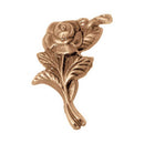 Figuras para nichos - Rosa de Bronce 8x4cm - Fijación a pared 3112