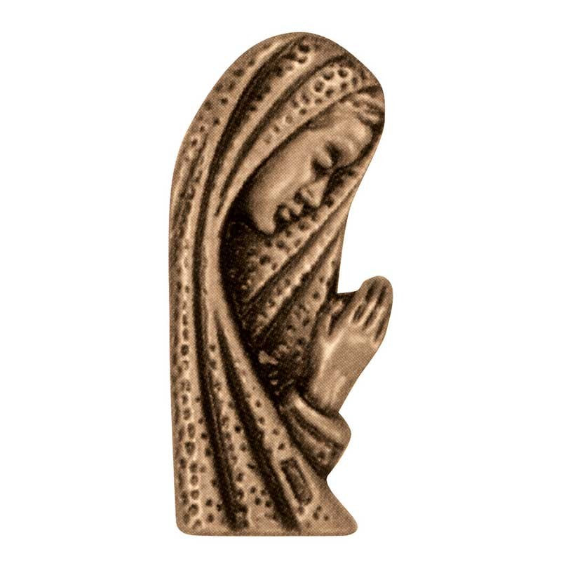 Bronzetafel Dekoration - Madonna 11cm - Wandanwendung 3121