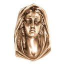 Plaque décorative en bronze - Madonna 12x8cm - Application murale 3123