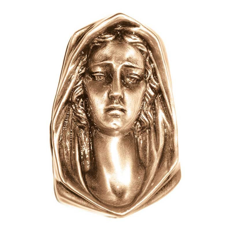 Bronzetafel Dekoration - Madonna 12x8cm - Wandapplikation 3123