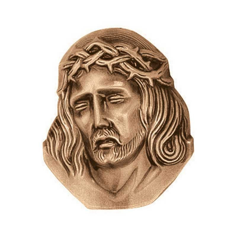 Bronzetafel Dekoration - Christus 10cm - Wandapplikation 3125