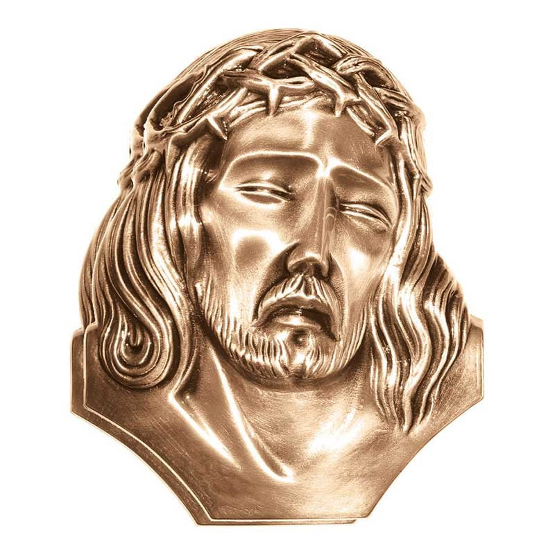 Bronze-Grabsteindekoration - Christus 20cm - Wandapplikation 3133-20