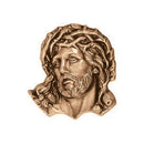Plaque décorative en bronze - Christ 6cm - Application murale 3136
