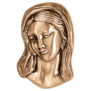 Bronzetafel Dekoration - Madonna 11cm - Wandanwendung 3155