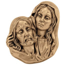 Figuras para nichos - La Piedad de Bronce 23x28cm - Fijación a pared 3168