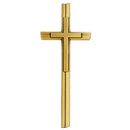 Figuras para nichos - Cruz de Bronce 17x40cm - Fijación a pared 3537