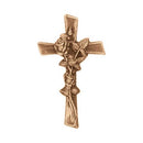 Grabsteinschmuck - Kruzifix 15x9cm - Bronze, wandmontiert 3561