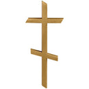 Décorations de pierres tombales - Crucifix 6x14cm - Bronze, montage mural 3599