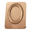 Marco de bronce para fotocerámica oval - diferentes medidas - Con pié - 360